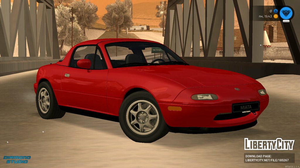 图片[2]-[GTA：圣安地列斯MOD]马自达 Miata MX-5 1989+CCD-单机屋-GTA5MOD下载站-好玩的单机游戏网