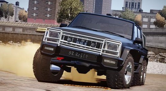 GTA4 侠盗猎车手4 吉普车6X6车型mod-单机屋-GTA5MOD下载站-好玩的单机游戏网