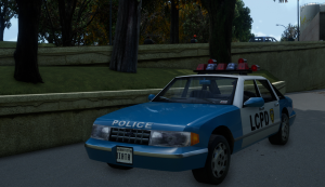 《侠盗猎车手三部曲重制版》蓝白色警车MOD-单机屋-GTA5MOD下载站-好玩的单机游戏网