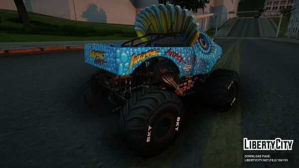 [GTA:圣安地列斯MOD]越野怪物卡车2三角龙-单机屋-GTA5MOD下载站-好玩的单机游戏网