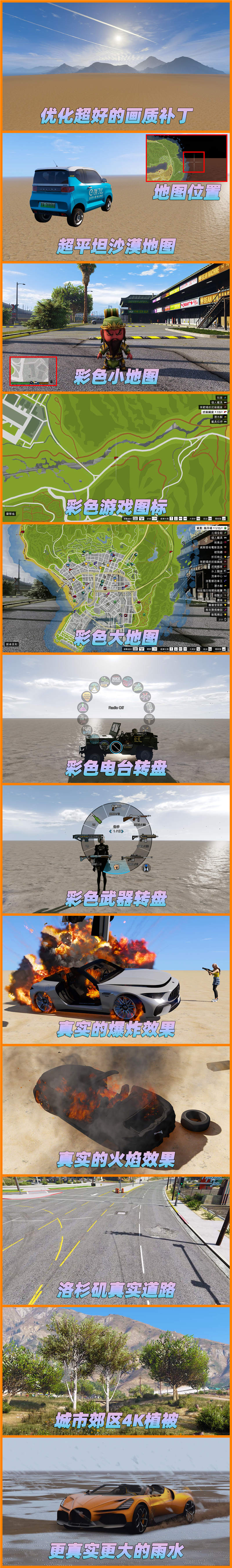 图片[2]-GTA5 v1.36 整合版 真实画质 318位精品人物 318辆现实载具 平坦沙漠地图 [载具-人物-脚本-画质-环境-道路-地图] [赠送：修改器 运行库 无限金币 通关存档]【81.9GB】-单机屋-GTA5MOD下载站-好玩的单机游戏网