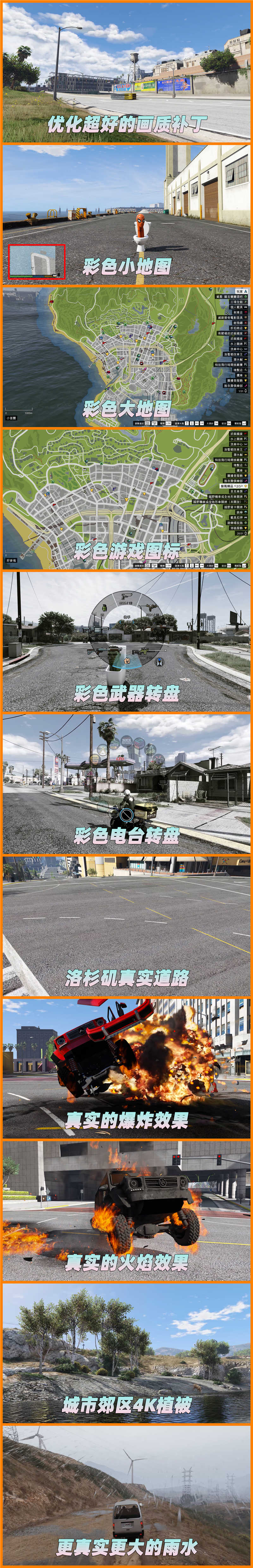 图片[2]-GTA5 v1.36 整合版 真实画质 340位精品人物 413辆现实载具 中国风 中文广告牌 国产汽车 人物皮肤 众多超级英雄 [超人-龙珠-骑龙-闪电侠-绿巨人-钢铁侠] [赠送：修改器 运行库 无限金币 通关存档]【85.2GB】-单机屋-GTA5MOD下载站-好玩的单机游戏网