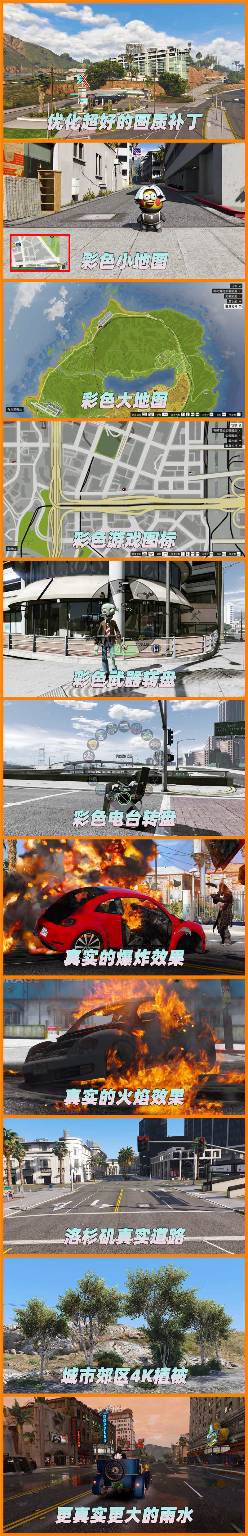 图片[2]-GTA5 v1.36 整合版 真实画质 289位精品人物 888辆现实载具 丧尸入侵 [载具-人物-武器-脚本-画质-环境-道路-地图] [赠送：修改器 运行库 无限金币 通关存档]【93.0GB】-单机屋-GTA5MOD下载站-好玩的单机游戏网