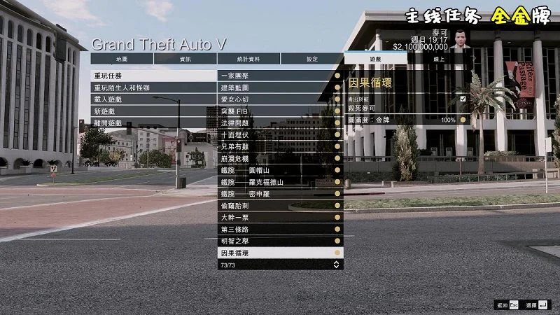 图片[2]-GTA5 金牌 100%通关存档 全版本（正版/盗版 通用）包含抢劫任务载具【6.20MB】-单机屋-GTA5MOD下载站-好玩的单机游戏网