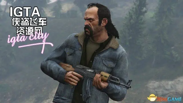 [GTA5]高纹理经典木质AK-单机屋-GTA5MOD下载站-好玩的单机游戏网