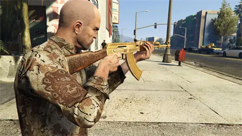 [GTAV]金色AK47突击步枪-单机屋-GTA5MOD下载站-好玩的单机游戏网