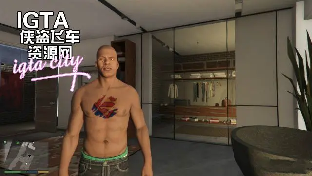 [GTA5]超人图案刺青MOD-单机屋-GTA5MOD下载站-好玩的单机游戏网
