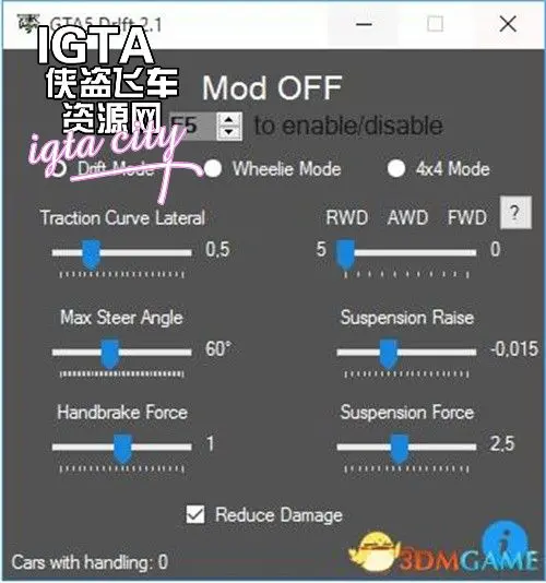 [GTAV]全版本轻松漂移modv3.4-单机屋-GTA5MOD下载站-好玩的单机游戏网