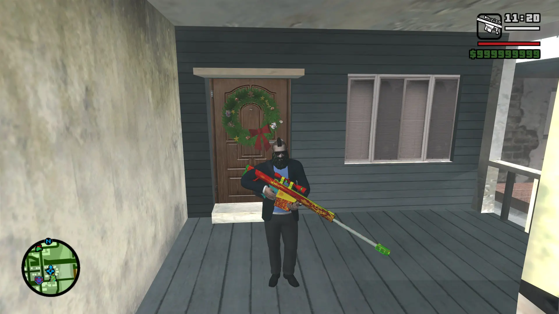 图片[2]-GTA 圣安地列斯 圣诞节 雪天冬季 精品汉化整合版 大雪冬季2.0升级版 Win11最新光影舒适色调流畅版 大屏优化 FPS优化 真实武器包 汉化版 [赠送：运行库 通关存档 无限金币] [6.02 GB]-单机屋-GTA5MOD下载站-好玩的单机游戏网