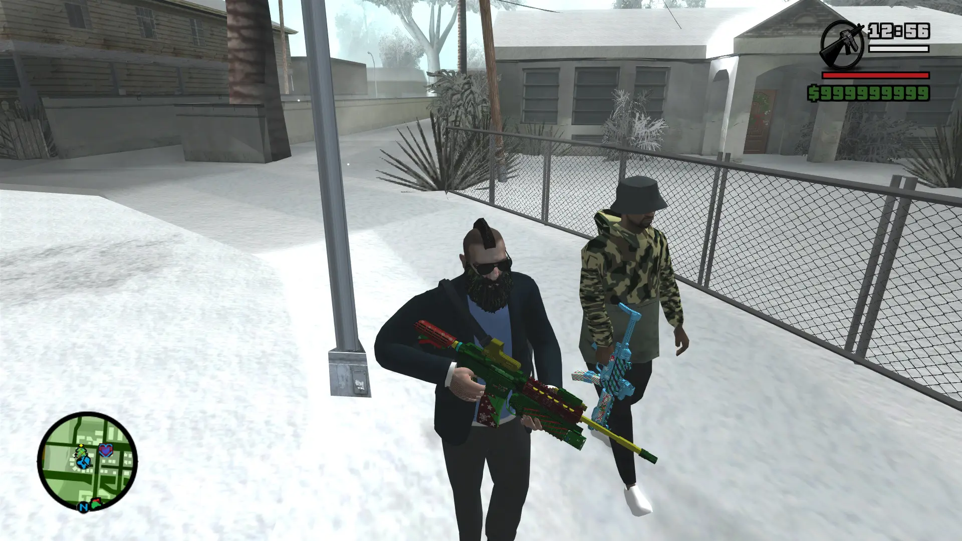 图片[14]-GTA 圣安地列斯 圣诞节 雪天冬季 精品汉化整合版 大雪冬季2.0升级版 Win11最新光影舒适色调流畅版 大屏优化 FPS优化 真实武器包 汉化版 [赠送：运行库 通关存档 无限金币] [6.02 GB]-单机屋-GTA5MOD下载站-好玩的单机游戏网